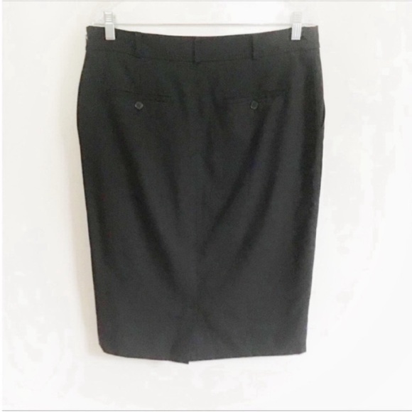 Reiss Antonia skirt black wool blend pencil belt loops - Picture 7 of 7